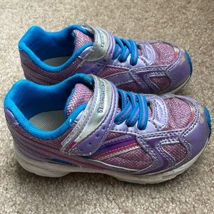 Purple sparkly Tsukihoshi tennis shoes size 9